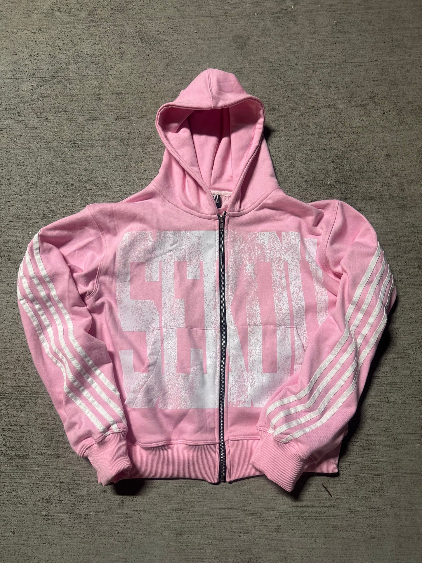 Bubblegum Zip Up Hoodie