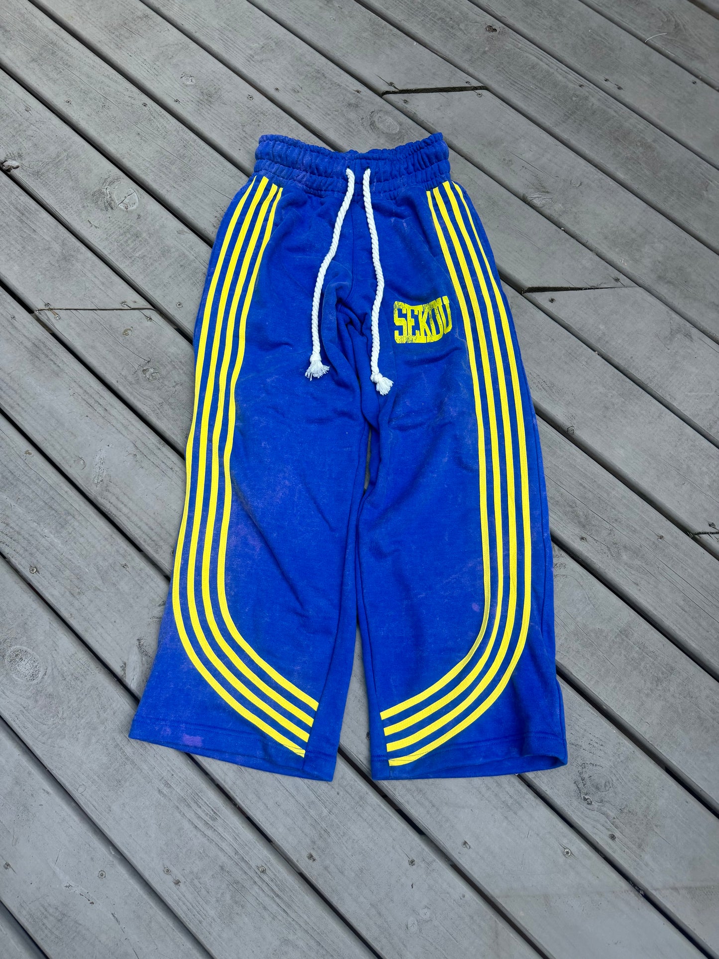 Blue Lemonade Jogger Flare Pants